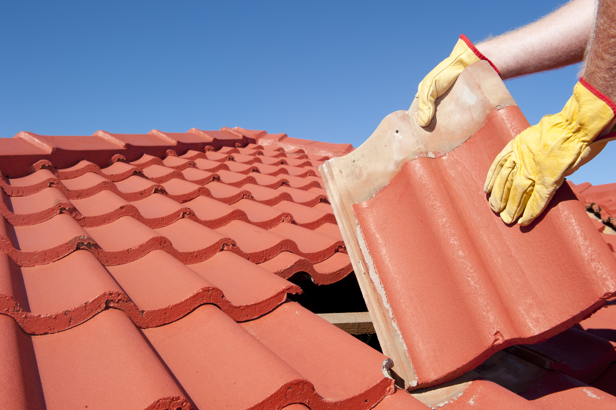 Damaged roof